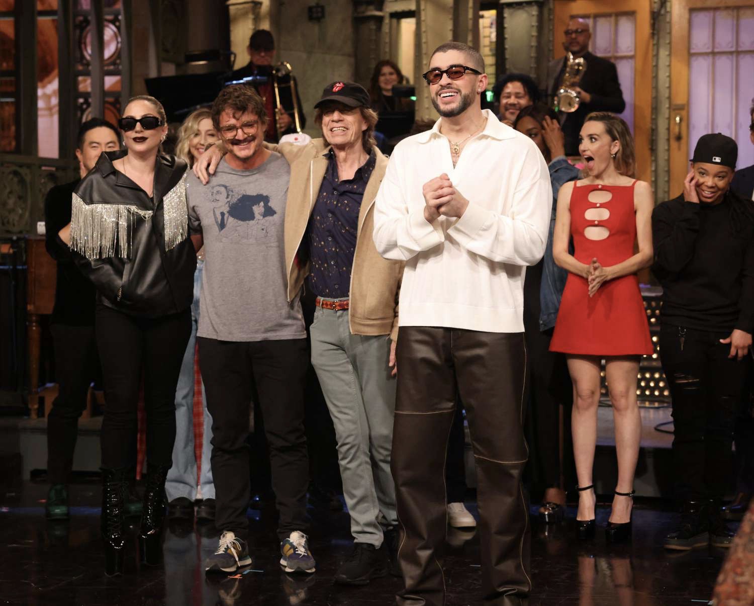 Bad Bunny Mick Jagger Y Pedro Pascal En Snl