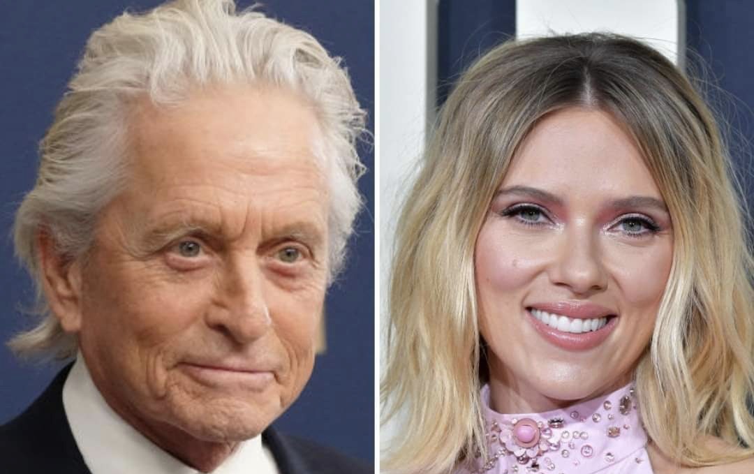 Michael Douglas y Scarlett Johansson resultaron ser primos lejanos