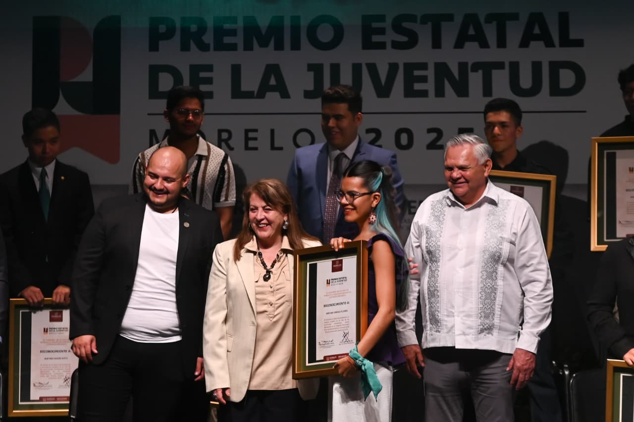 Morelos reconoce el talento con el Premio Estatal de la Juventud 2025